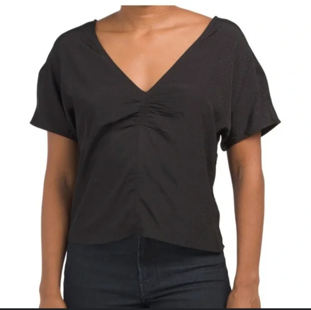 Madewell Jacquard Floral Print Silky Top